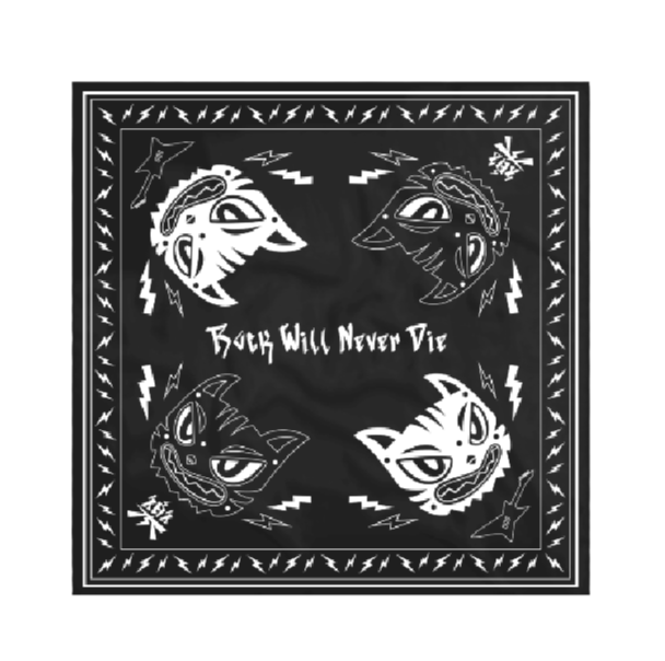 Cute chicks who loves rock bandana