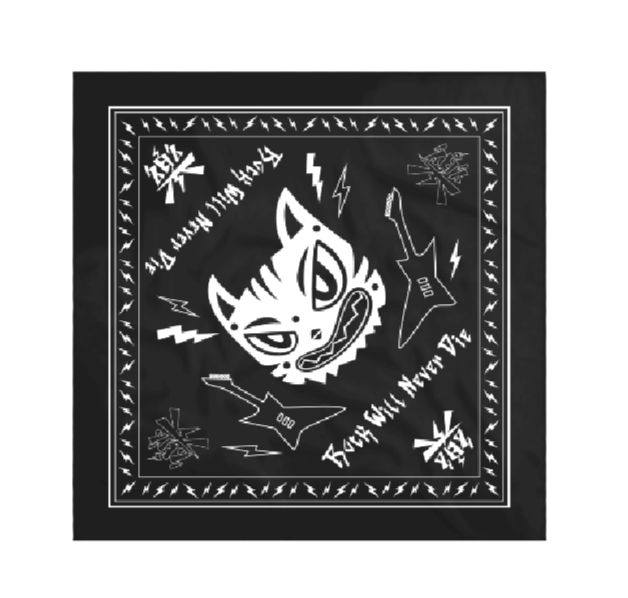 Cute chicks who loves rock bandana