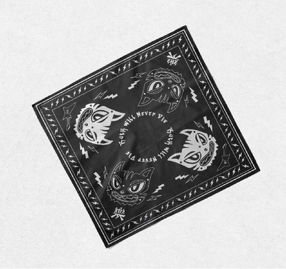 Cute chicks who loves rock bandana