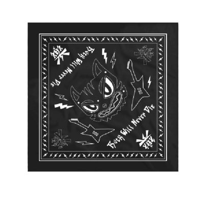 Cute chicks who loves rock bandana