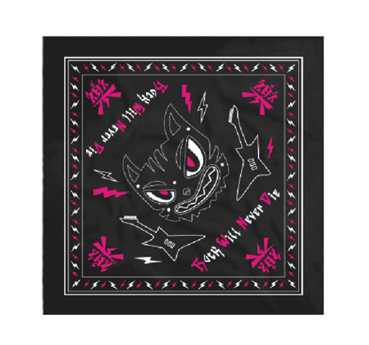 Cute chicks who loves rock bandana