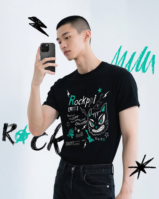 Cute chick who loves rock T-shirt